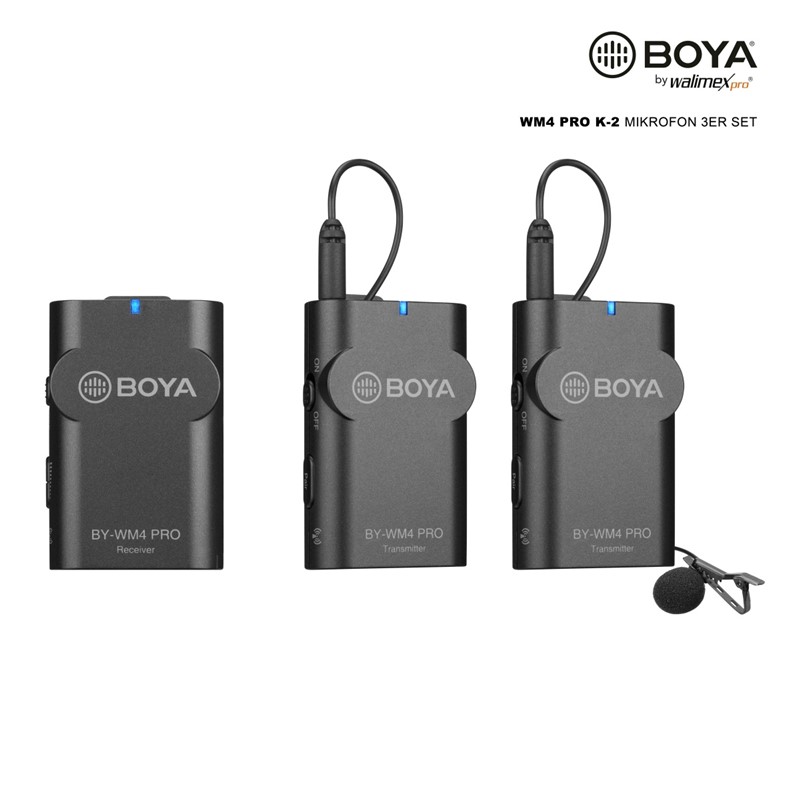 Boya WM4 Pro K-2 Mikrofon 3er Set 4056929229219
