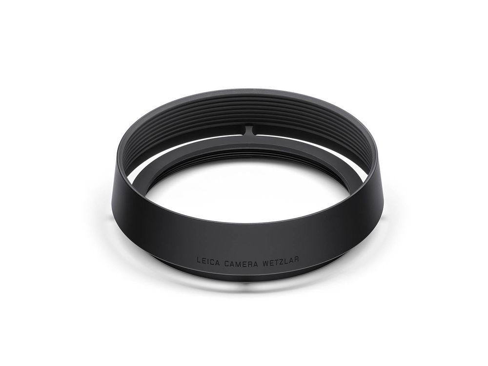 Leica Q Gegenlichtblende, rund, Aluminium, schwarz eloxiert 4022243196575