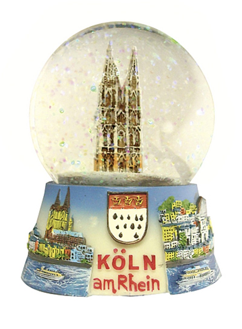 Schneekugel Mittel Köln 6,5cm 4029202860812