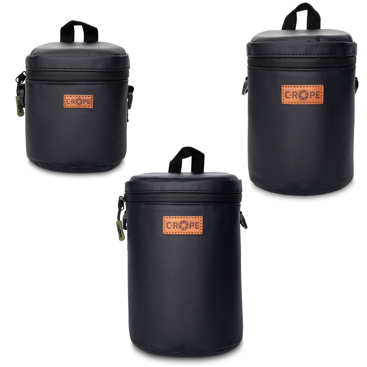 Premium Objektivtasche mit Fleece-Fütterung 3er Set (S + M + L)