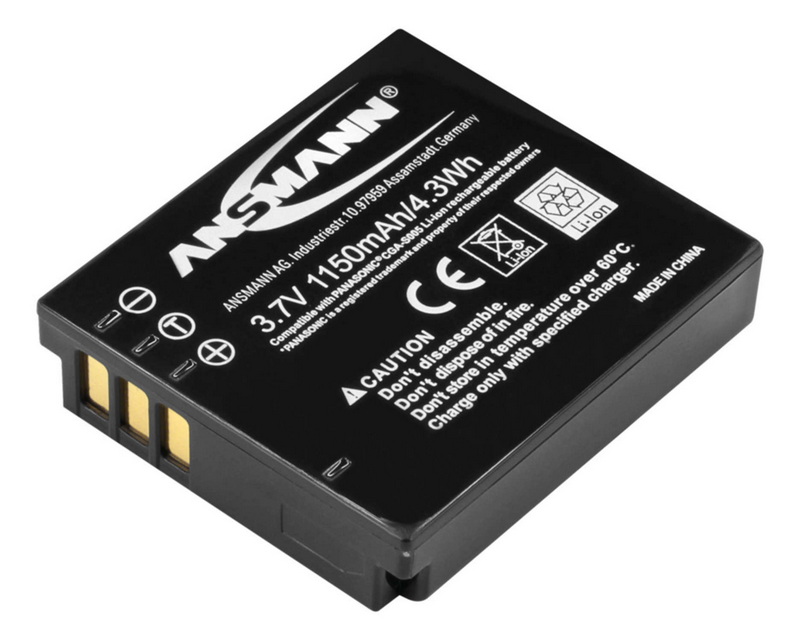 Ansmann GCA S 005 für Panasonic / Leica 3,7 V/ 1150 mAh 4013674783052