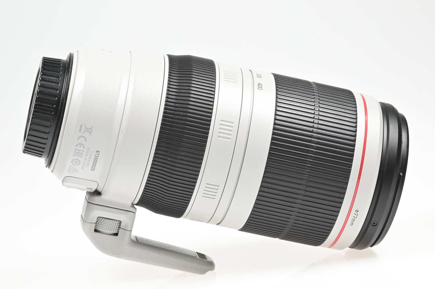 Gelegenheit Canon EF 100-400/4,5-5,6 L IS II USM + Canon ET-83D Gegenlichtblende + Canon Nylontasche Zustand A