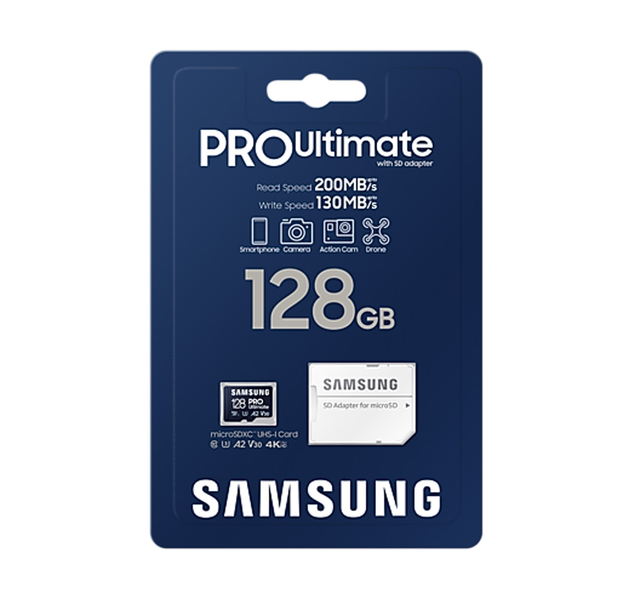 Samsung 128 GB microSD Card PRO Ultimate 8806094957174