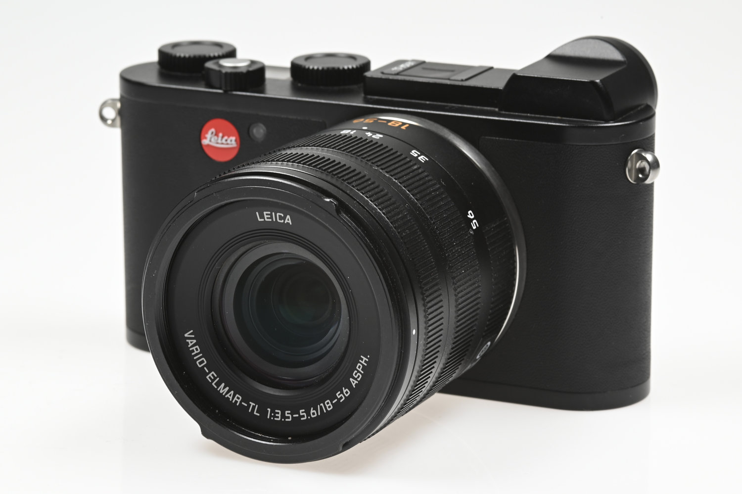 Gelegenheit Leica CL Digital (Typ 7323) Gehäuse + Leica Vario Elmar TL 18-56/3,5-5,6 ASPH + Leica 12425 Gegenlichtblende + Ersatzakku + Ledergut + Leica Box + Leica Zubehör Zustand A-