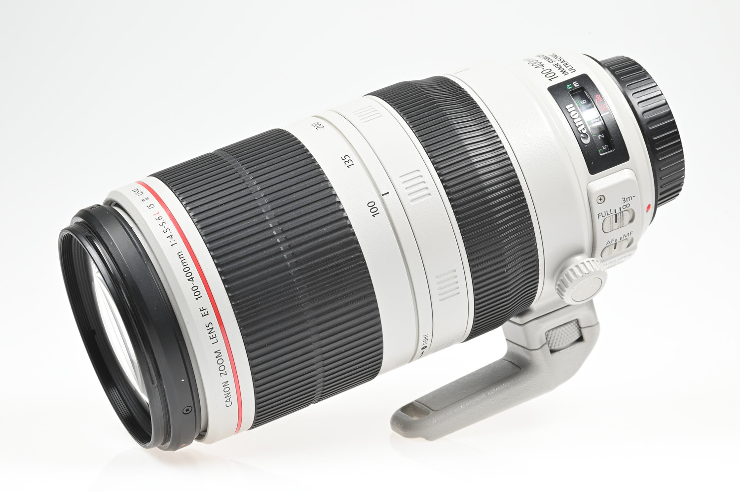 Gelegenheit Canon EF 100-400/4,5-5,6 L IS II USM + Canon ET-83D Gegenlichtblende + Canon Nylontasche Zustand A