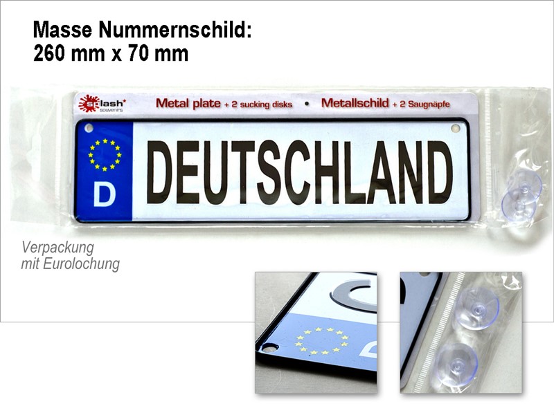 Nummernschild Deutschland 260x69 4260235354149
