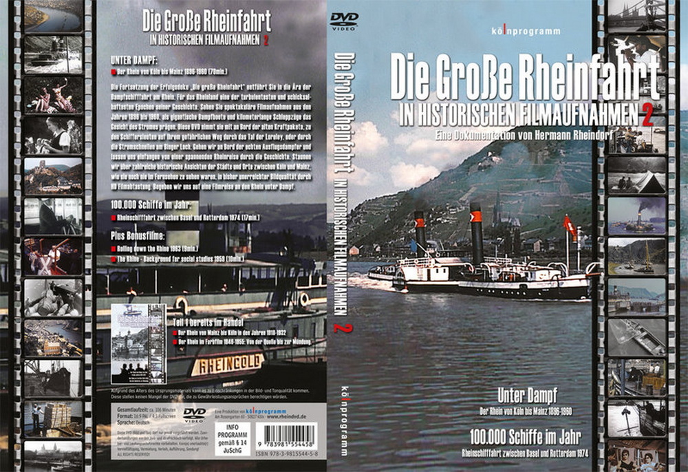 DVD Die Große Rheinfahrt  Teil 2 Historische Filmaufnahmen 9783981554458
