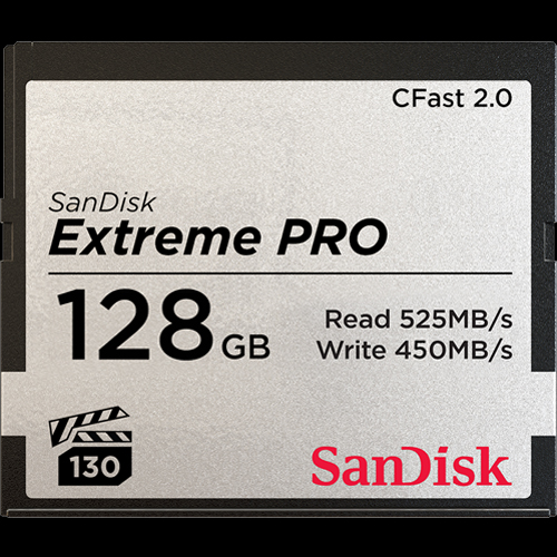 SanDisk CFast Extreme Pro 2.0 128 GB 525 MB/s 0619659145231