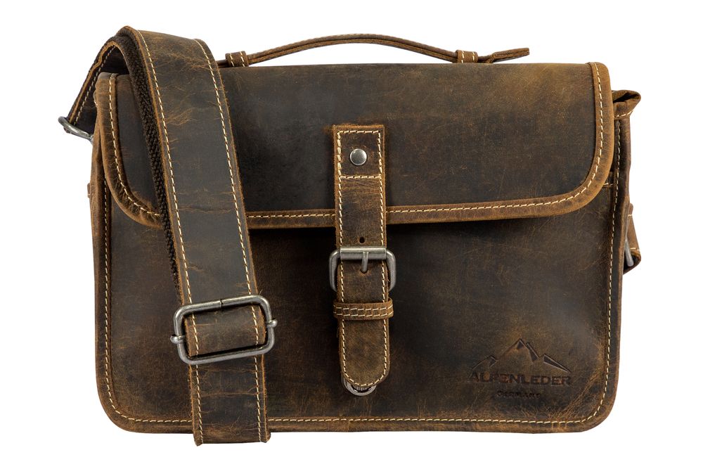Alpenleder Camera Bag Presse Old Havanna 4260690032712