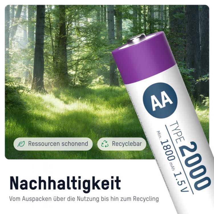 Ansmann Mignon AA 2000 Typ USB-C 4er Blister (1800mAh) 4013674193974