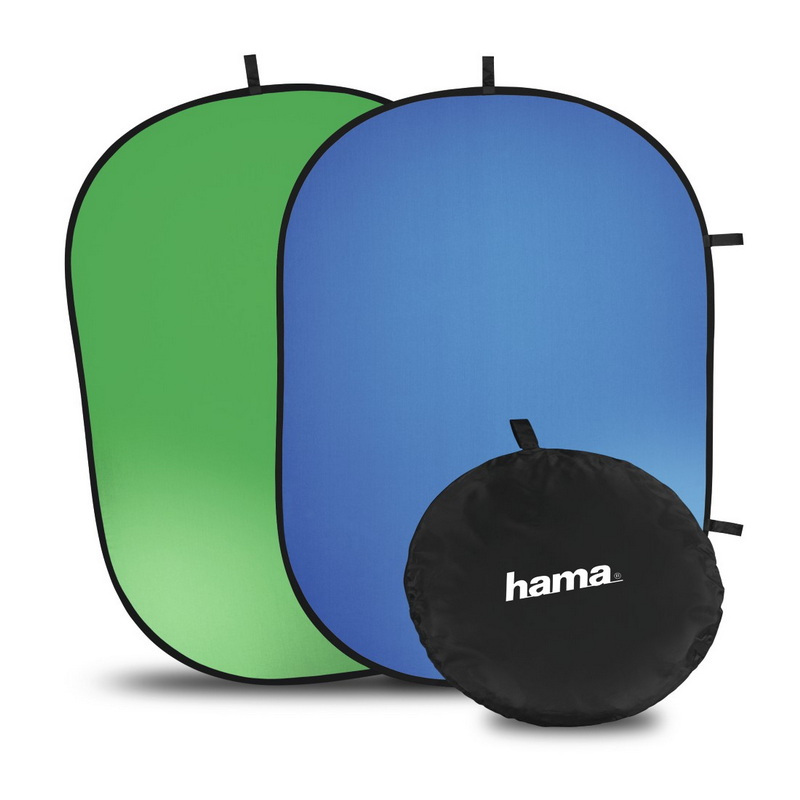Hama Falthintergrund "2in1", Grün/Blau, 150 x 200 cm 4007249215703