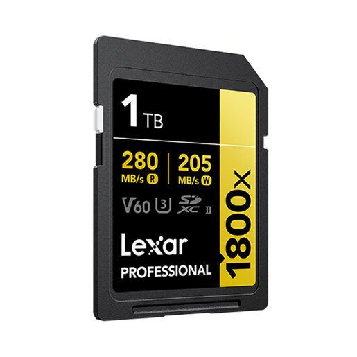 Lexar 1800x SDXC 1TB V60 280/205 MB/s Professional Speicherkarte