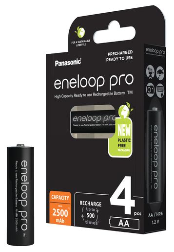 Panasonic eneloop pro AA 2500 mAh 4er Mignon 5410853064152