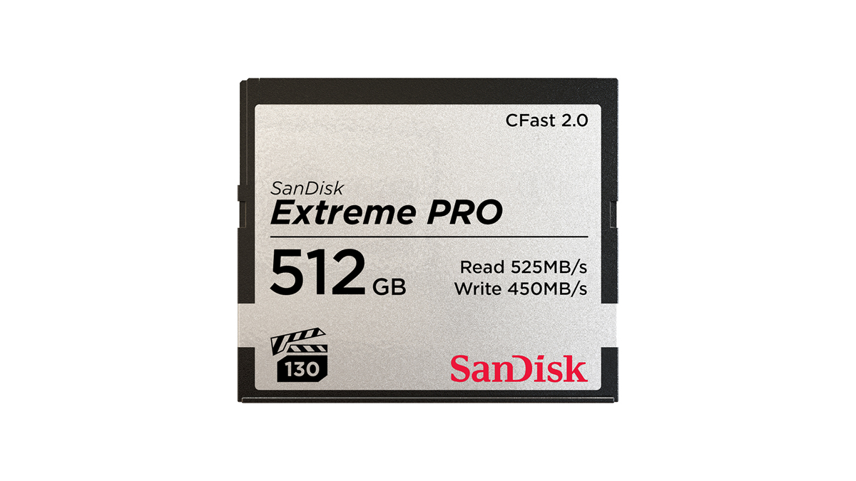 SanDisk Extreme Pro CFast 2.0 512 GB 525 MB/s 0619659150822