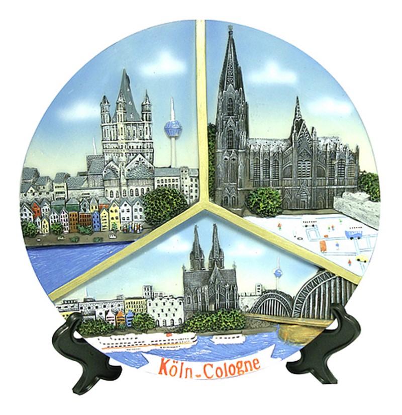 Motiv-Teller klein 3 teilig Köln 11cm 4029202860294