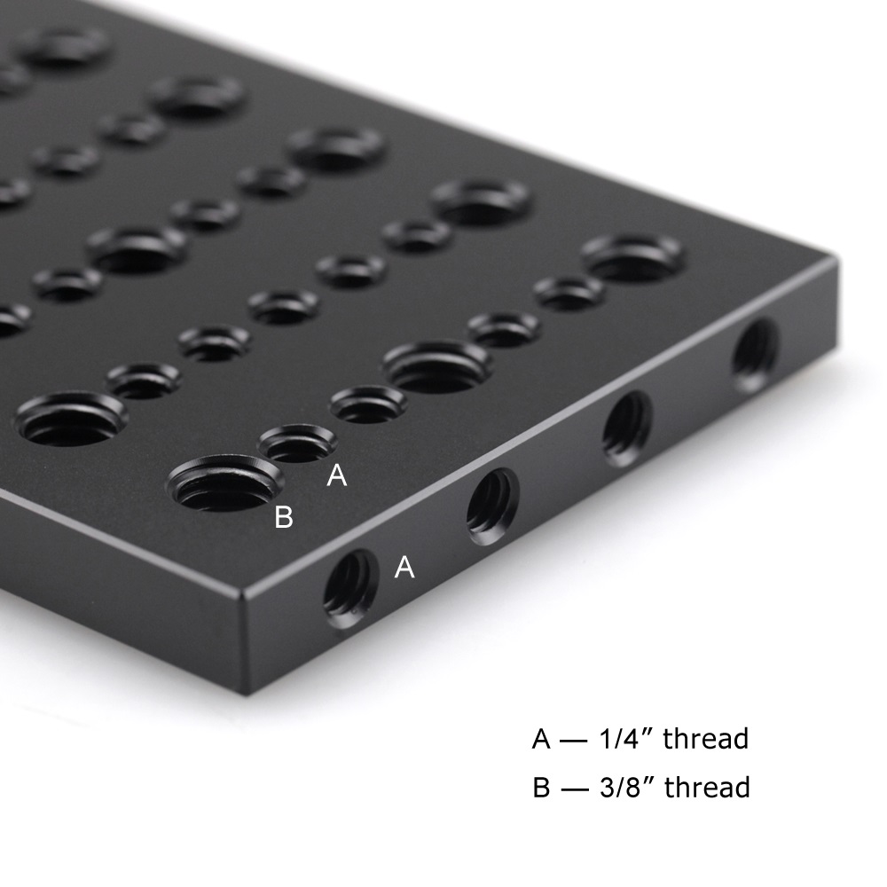 SmallRig 1092 Cheese Platte mit 1/4"-20 und 3/8"-16 Löchern 6972070621727