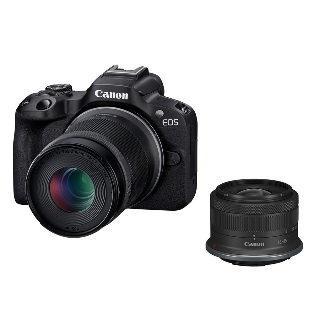Canon EOS R 50 + RF-S 18-45 IS STM + RF-S 55-210 IS STM SET 4549292205060