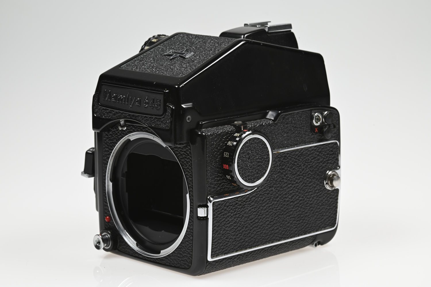Gelegenheit Mamiya M645 Gehäuse + Mamiya AE Prismensucher Zustand A-