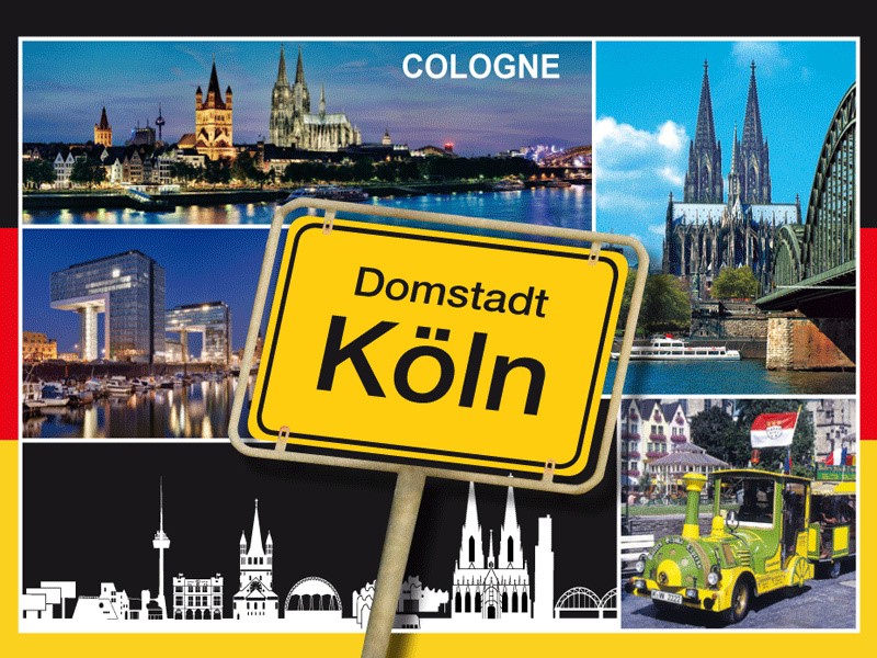 Fotomagnet  Köln Ortsschild 4260235351124