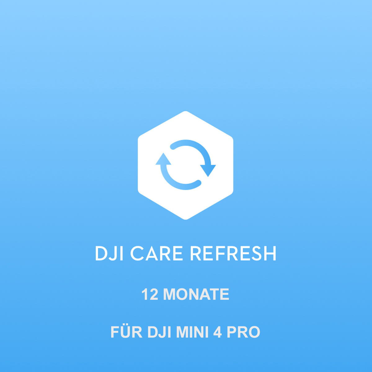 DJI Care Refresh für Mini 4 Pro 1 Jahr Aktivierungscode für 12 Monate 6941565969316