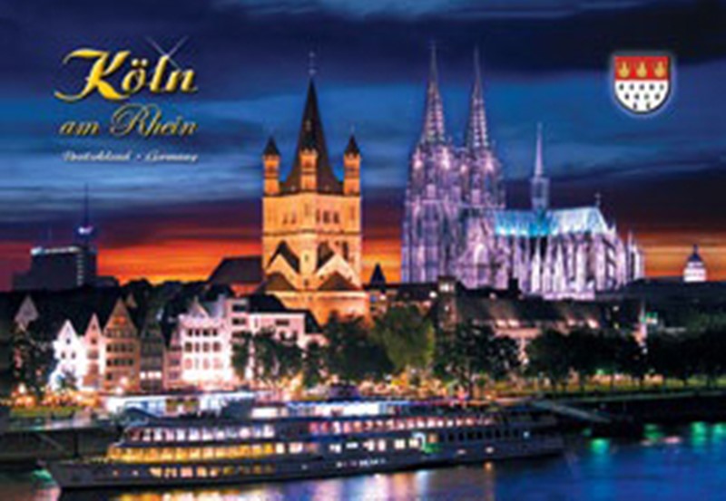Fotomagnet "Köln am Rhein" nachts 7630017139610