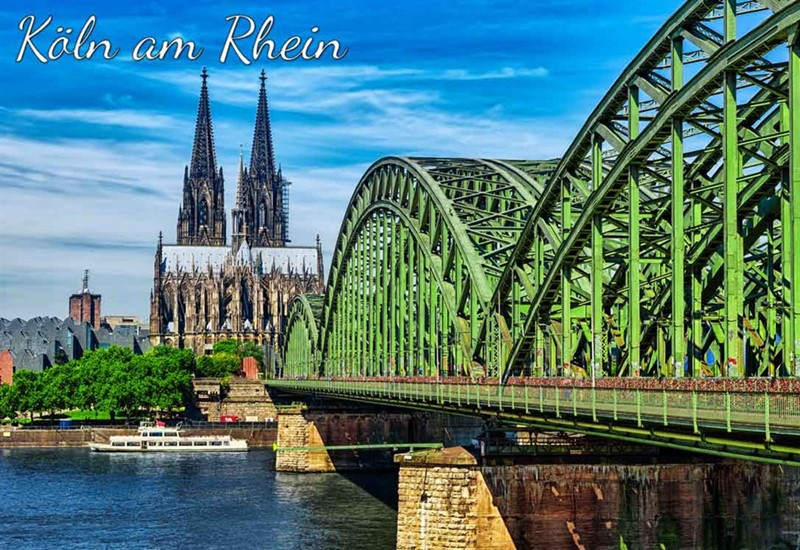 Fotomagnet Köln am Rhein Brücke 7630017153692
