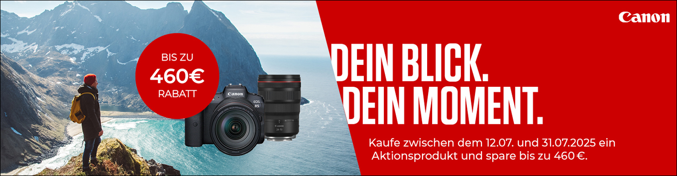 Canon Warenkorb Abzug Aktion "DEIN BLICK DEIN MOMENT"