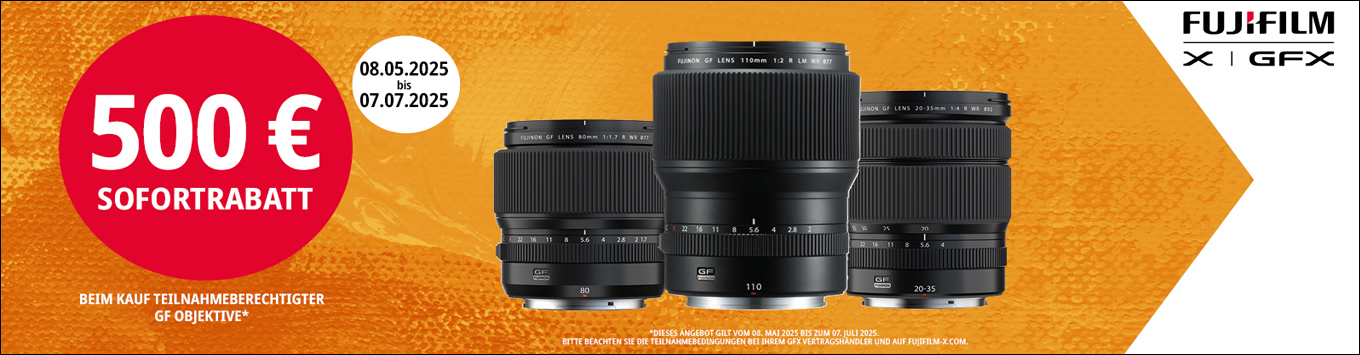 Fujifilm GF-Objektiv Sofortrabatt Aktion